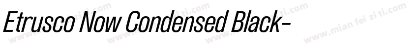 Etrusco Now Condensed Black字体转换